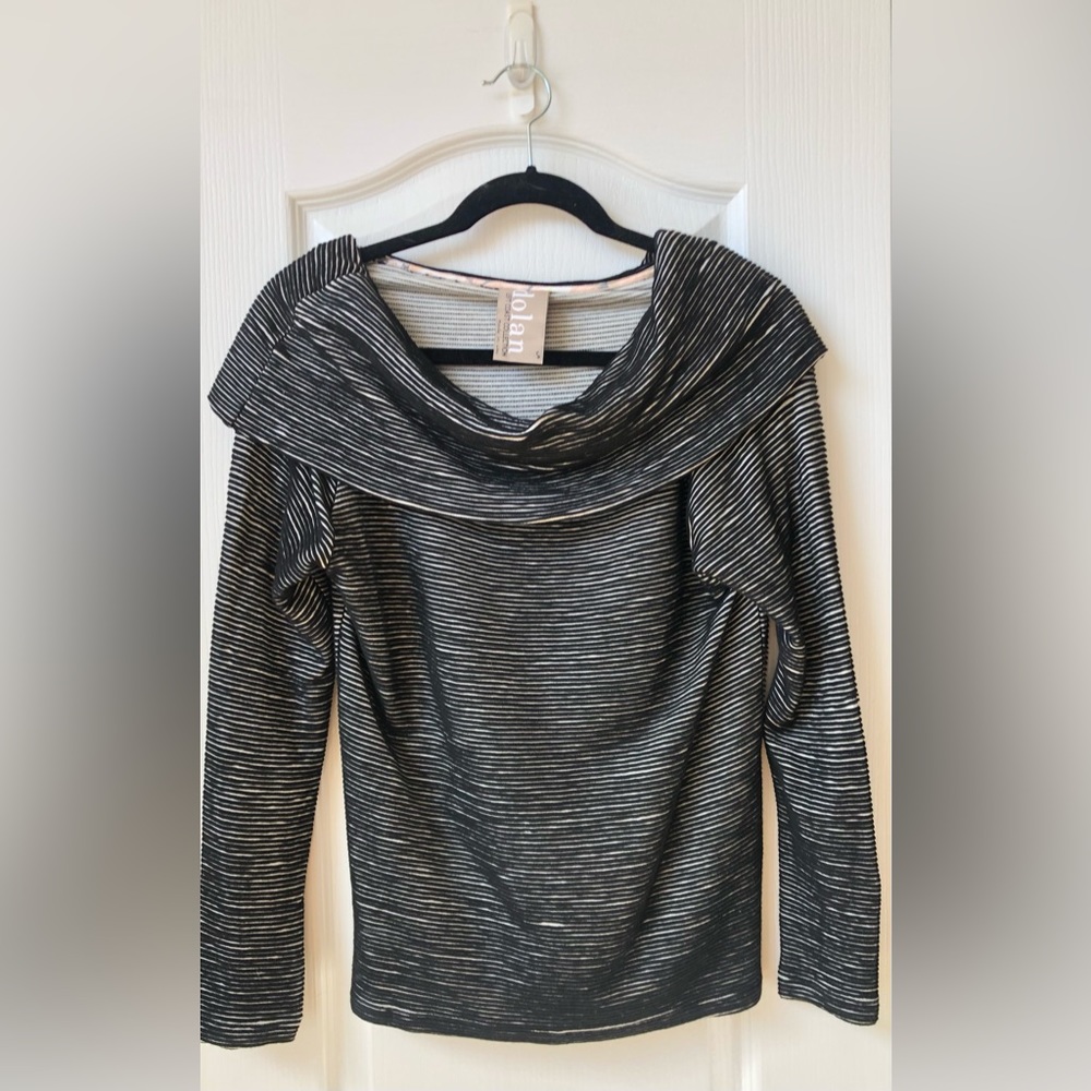 Dolan Left Coast Collection Anthropologie Ladies Black Dress Top-Size Small